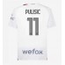 Billige AC Milan Christian Pulisic #11 Udebane Fodboldtrøjer 2023-24 Kortærmet